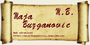Maja Buzganović vizit kartica